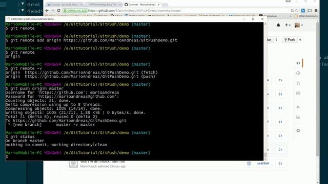 Create GitHub Repository, Git Remote and Git Push смотреть онлайн