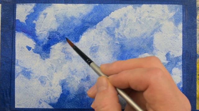 Metodo creativo e semplice per dipingere le nuvole смотреть онлайн