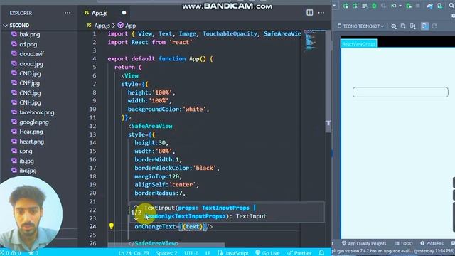 How we can set the text input box in react navtive app development || how we can make the input box смотреть онлайн