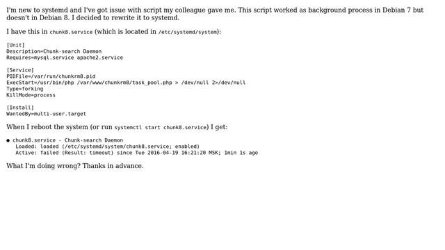 DevOps & SysAdmins: PHP script with systemd смотреть онлайн