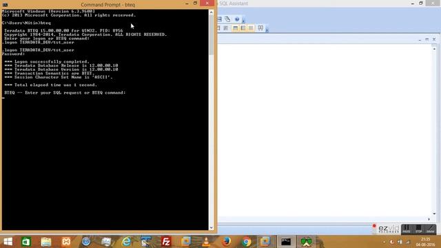 How to connect to Teradata using Command Prompt смотреть онлайн