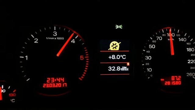 Audi A4 B7 1.9TDI acceleration 0-100km/h смотреть онлайн