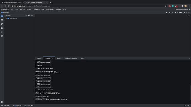 SQL tutorial - Ep 3: Creating a database and table смотреть онлайн