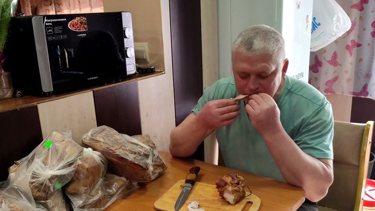 Копчу обалденную свиную грудинку Деревенское копчение смотреть онлайн