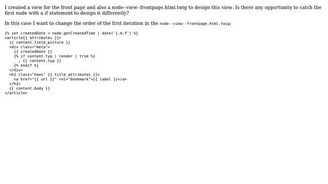 Drupal: Catch first node in a view template смотреть онлайн