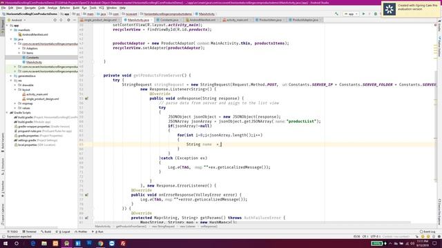 Horizontal Scroll View Using RecyclerView in E- Commerce Android Application Part 2 смотреть онлайн