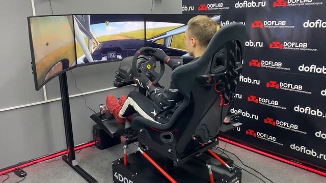 Тестируем триплскрин на ПОДВИЖНОЙ ПЛАТФОРМЕ 4DOF | Dirt Rally 2.0 | DOFLAB