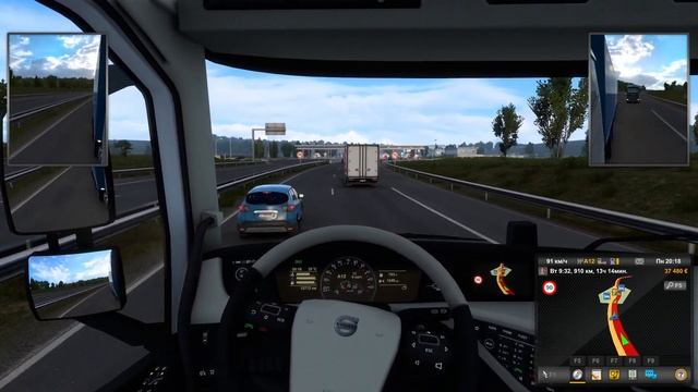 Самый Длинный Маршрут за 20 серий, Полностью Укомплектовали Гараж, Euro Truck Simulation 2 #20 смотреть онлайн