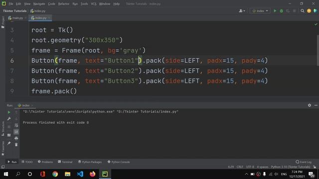 Python GUI Development | Frame Widget and Fill Expand Properties| Tutorial #11 смотреть онлайн