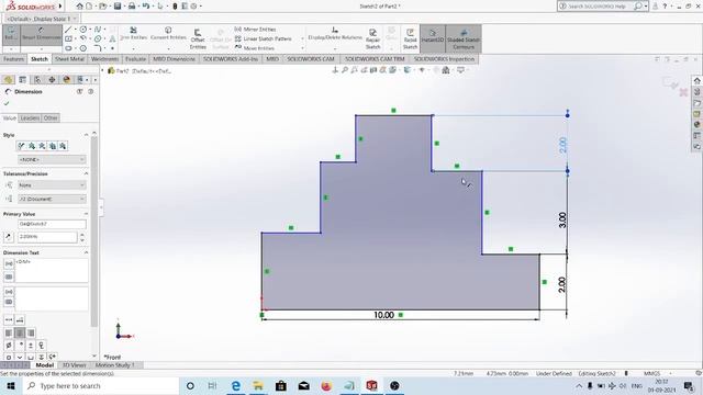 Solidworks Sketch Practice for beginners #2 смотреть онлайн