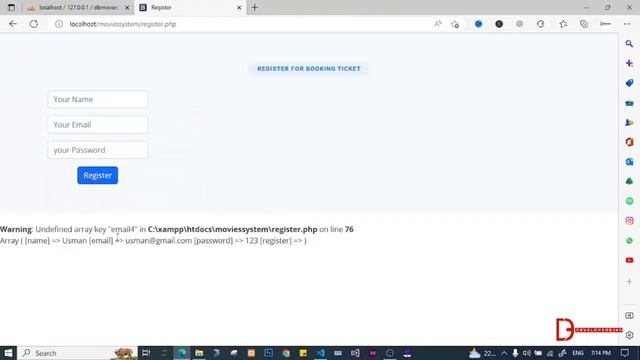 04 - How to Register New Users in PHP 2023 | Online Movie Booking System in PHP/MYSQL | Urdu/Hindi смотреть онлайн
