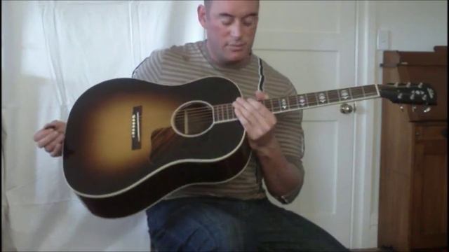 2008 Gibson Advanced Jumbo Acoustic Guitar Demo смотреть онлайн