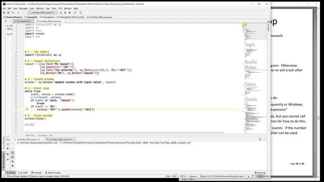 PySimpleGUI 2020 Part 4 Updating Windows EXPERIMENTAL FASTER VERSION смотреть онлайн