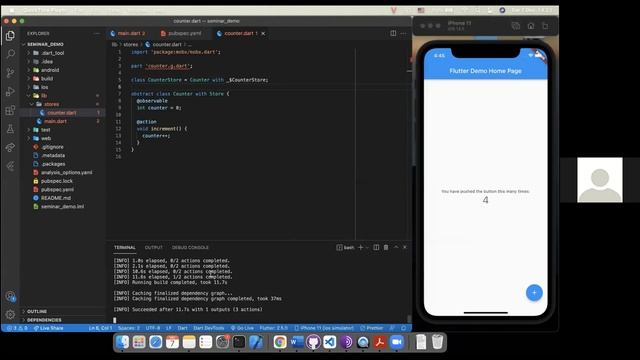 Week 10. Seminar Bloc, Mobx, Redux & Boilerplate (React Native/Flutter) смотреть онлайн