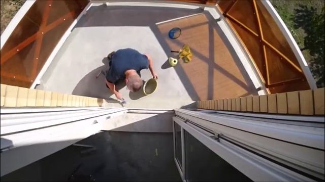 гидроизоляция балкона материалом  Weber лентой Weber