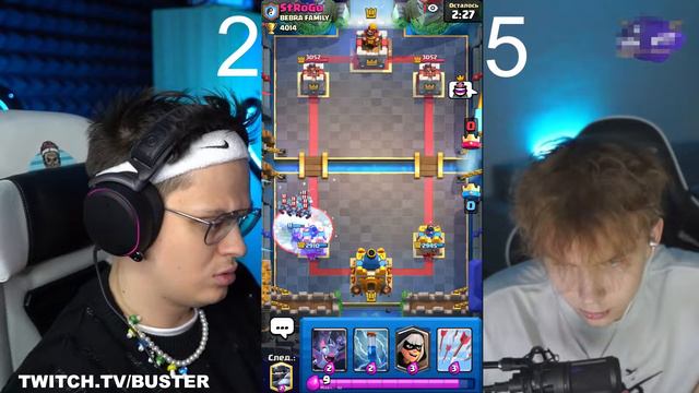 БУСТЕР ИГРАЕТ ПРОТИВ СТРОГО В КЛЕШ РОЯЛЬ НА 100 000 РУБЛЕЙ | НАРЕЗКА СО СТРИМА БУСТЕРА смотреть онлайн