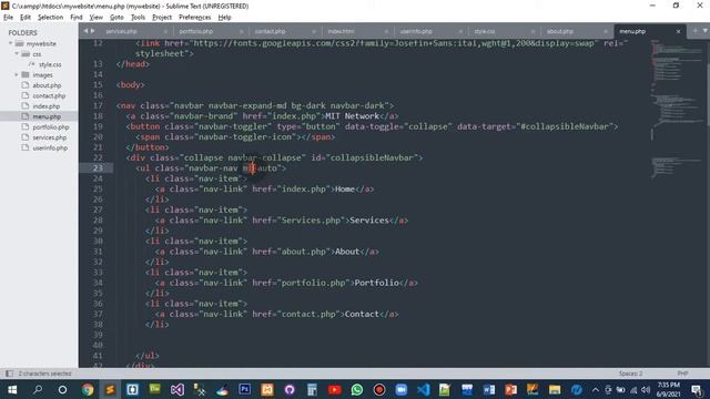 Overview Web Project of Portfolio using frontend HTML CSS Bootstrap JavaScript backend PHP SQL Xamp смотреть онлайн