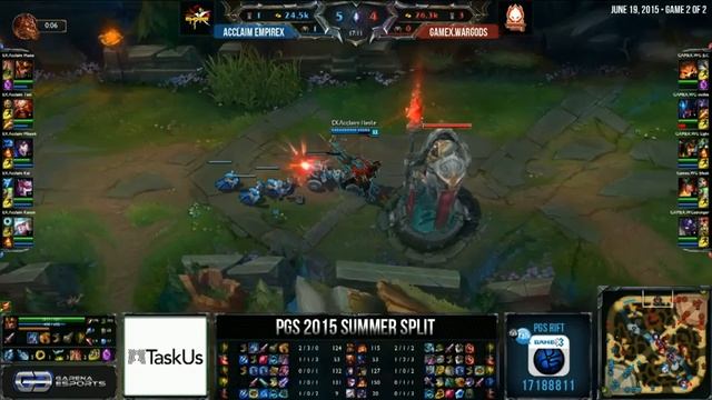 PGS 2015 SUMMER SPLIT GROUP STAGE W5D1 - AEX vs WG смотреть онлайн