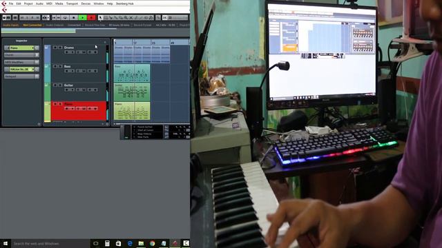 Testing video CuBase 8 - Recording Simple Blues on my Alesis Q49 USB/MIDI Keyboard Controller смотреть онлайн