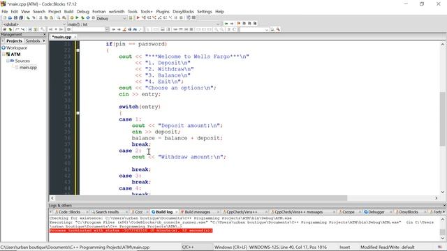 How to build a simple ATM machine program with C++ смотреть онлайн