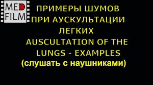 Аускультация легких - примеры шумов (слушать в наушниках) © Auscultation of the lungs - noises