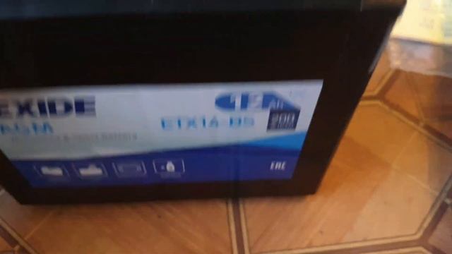 Розпаковка аккумулятора EXIDE ETX14-BS