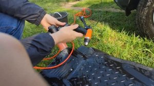 Автомобильная мини мойка 12 вольт с Али экспресс.