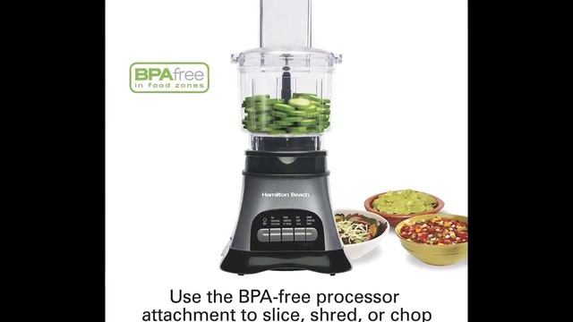 Hamilton Beach Wave Crusher Blender System with single Serve Blend In Travel Jar & Chopper смотреть онлайн