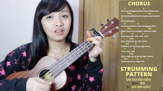Tala by Sarah Geronimo UKULELE TUTORIAL and SING ALONG смотреть онлайн