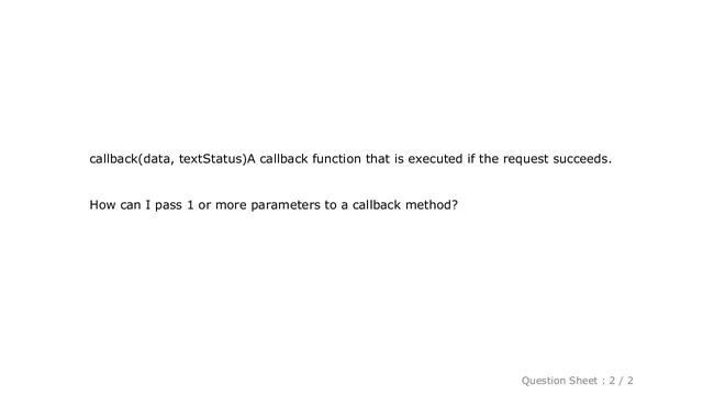jQuery : How can I pass parameters to a jQuery $.getJSON callback method? смотреть онлайн