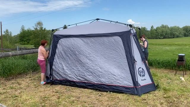 Быстросборный шатер за 4,5 минуты FHM Capella смотреть онлайн