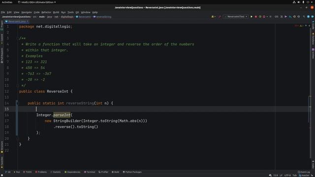 Reverse Int in Java смотреть онлайн