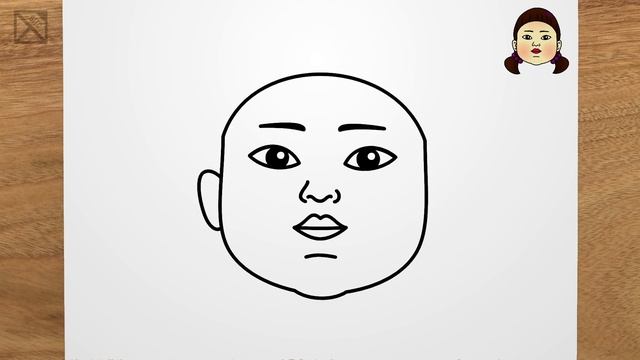 Как нарисовать кукла (Игра в кальмара) смотреть онлайн