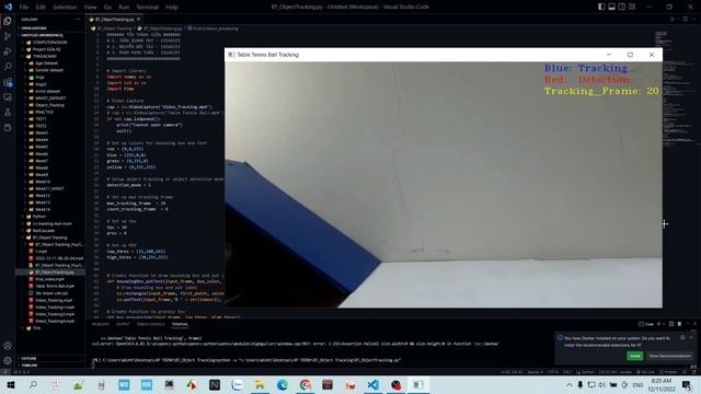 Table Tennis Ball Tracking Using HSV Colorspace and CSRT Tracker | OpenCV Python | Computer Vision смотреть онлайн