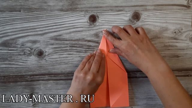 Кролик оригами из бумаги. Easy Origami Rabbit