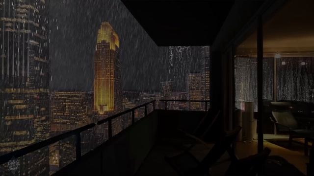 Your Peaceful Corner in the Big City - Rain on Your Balcony, Watch the Rain to Find Comfort смотреть онлайн