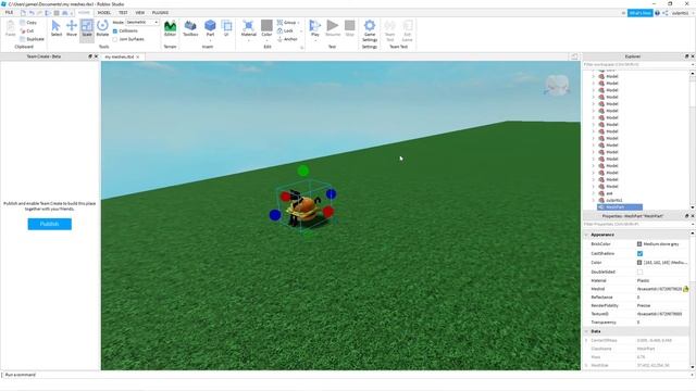 how to scale a mesh in roblox studio смотреть онлайн
