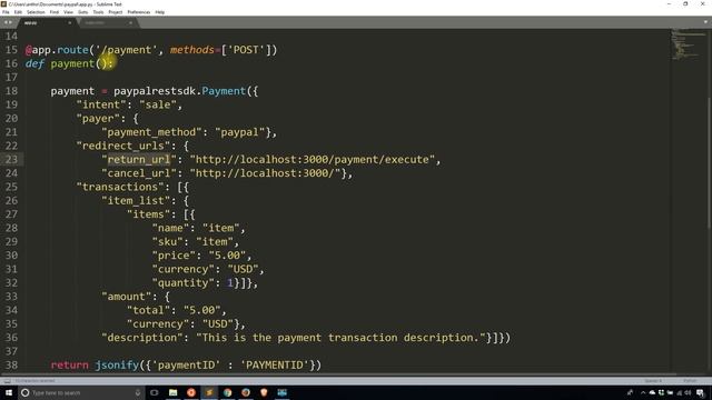 Creating Paypal Express Payments in a Flask App смотреть онлайн