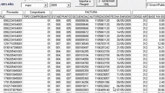 Convertir EXCEL a XML ANEXOS SRI REOC смотреть онлайн