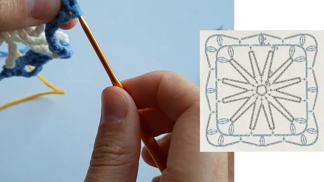 Ромашка крючком // chamomile crochet // + квадрат с ромашкой смотреть онлайн