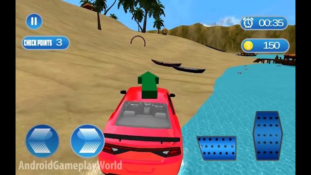 Water Surfer Car Driving Android Gameplay смотреть онлайн