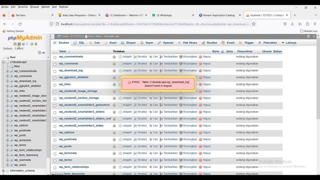 How To Fix Mysql Error "Table doesn't exist in engine, phpmyadmin.pma_traking#Error1932# смотреть онлайн