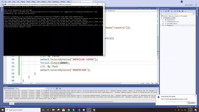 Selenium C# DropDown 05 02 21 смотреть онлайн