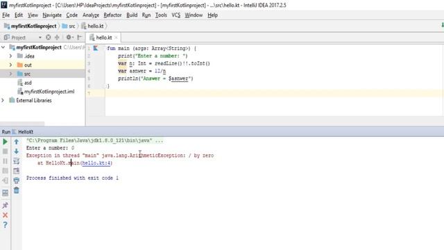 Kotlin Tutorial - Chapter(75): Kotlin Exception Handling смотреть онлайн