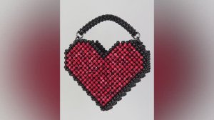 21 сумка сердце из бусин!