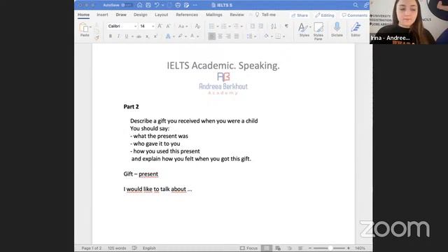 IELTS Speaking: Childhood gifts. Parts 2 and 3. смотреть онлайн