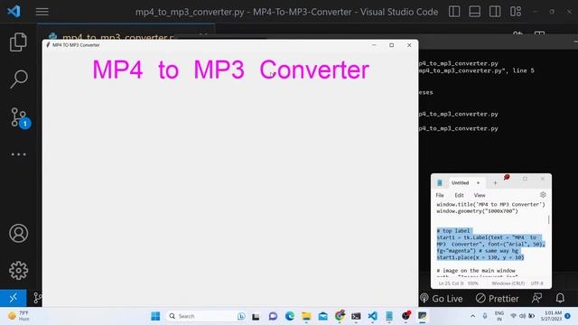 Python 3 Tkinter Script to Convert MP4 Video to Mp3 Using MoviePy & FFMPEG GUI Desktop App смотреть онлайн