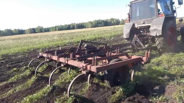 мтз 82 турбо с кулитиватором КП-3.8 смотреть онлайн