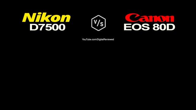 Nikon D7500 vs Canon EOS 80D смотреть онлайн