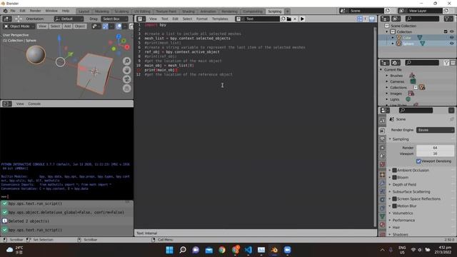 How to match transformation in Blender with Python смотреть онлайн
